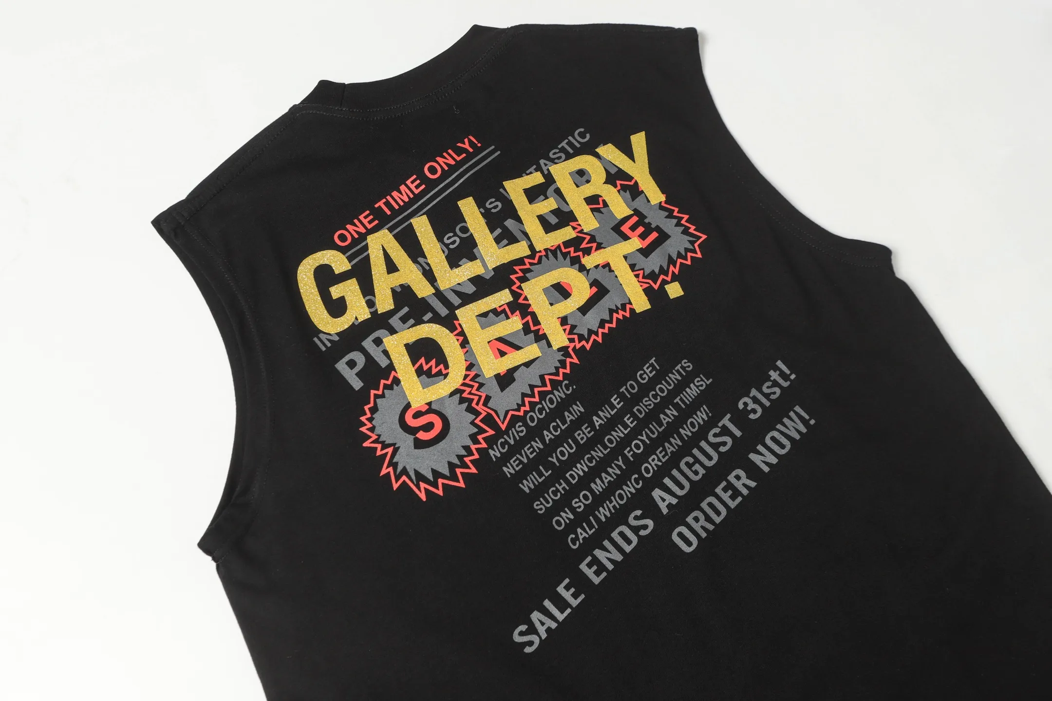 GALLERY.DEPT Summer new sleeveless vest Style number: D3330P104 Color: Black White Size: S M L XL